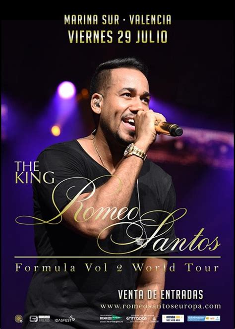 concierto de romeo santos valencia|Entradas para Romeo Santos en Valencia